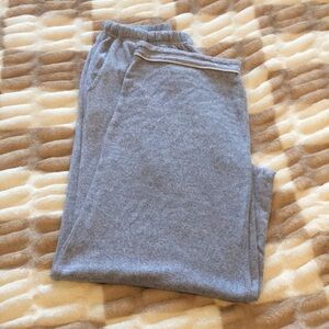 Cozy gray wide leg pajama bottoms